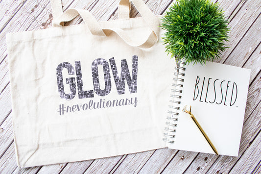 GLOW canvas tote