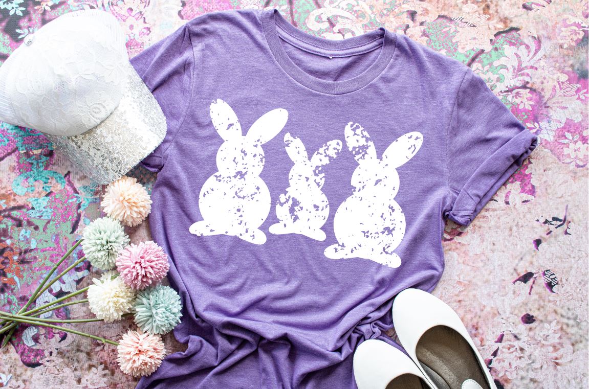 Womens Easter tshirt, Easter bunny shirt