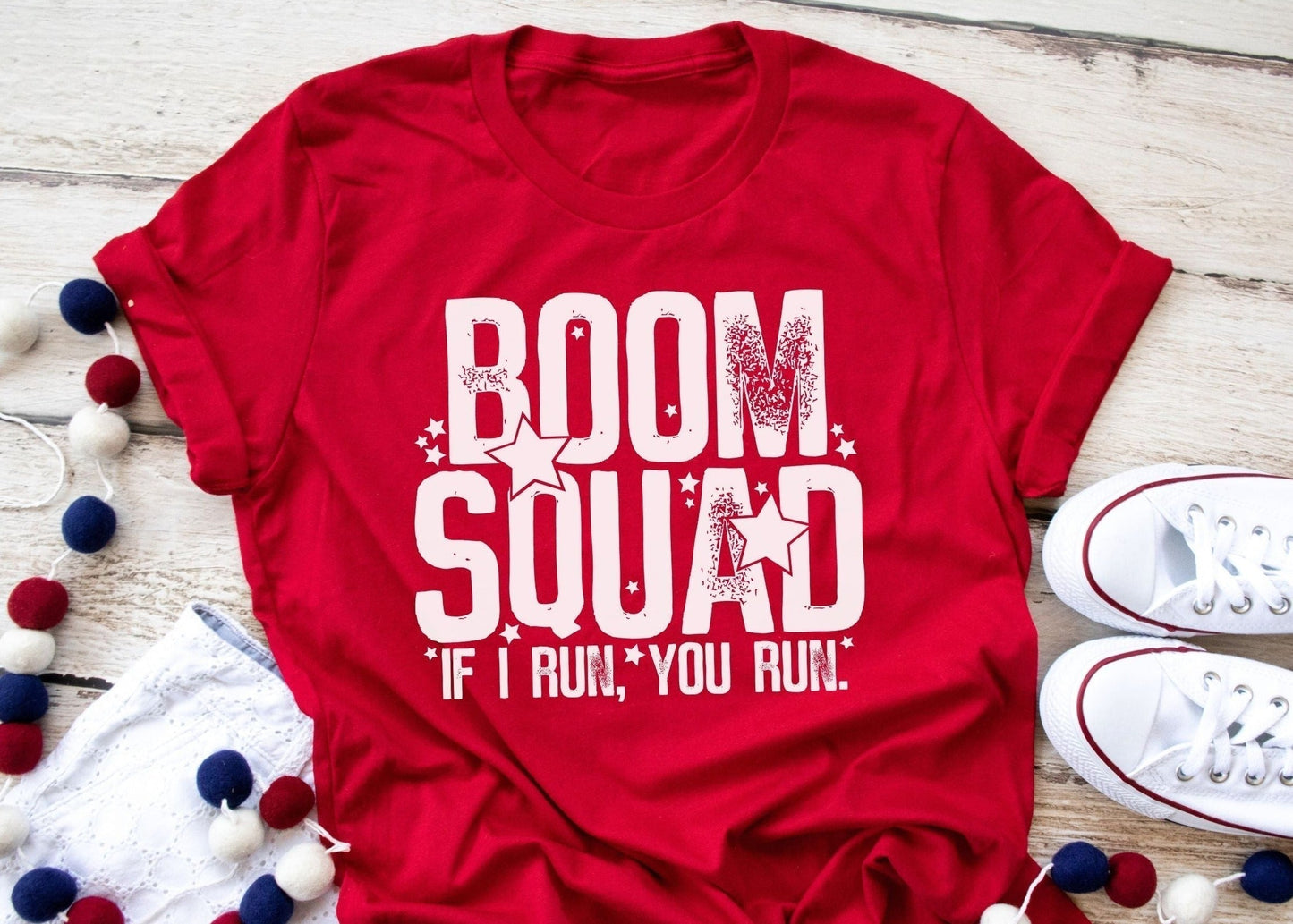 BOOM squad 4th of July tee