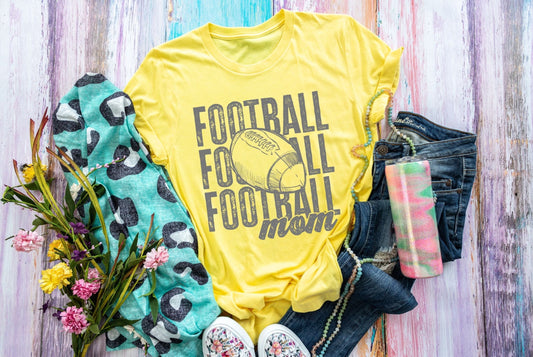 Football mom tshirt- short sleeve
