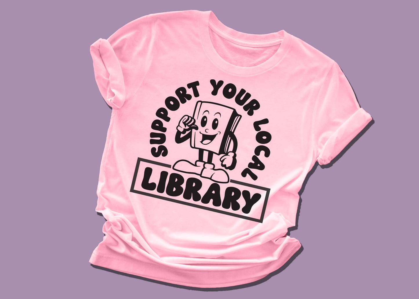 Support your local library tee