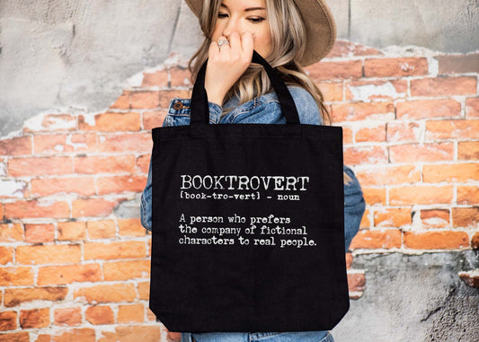 Booktrovert- tote bag