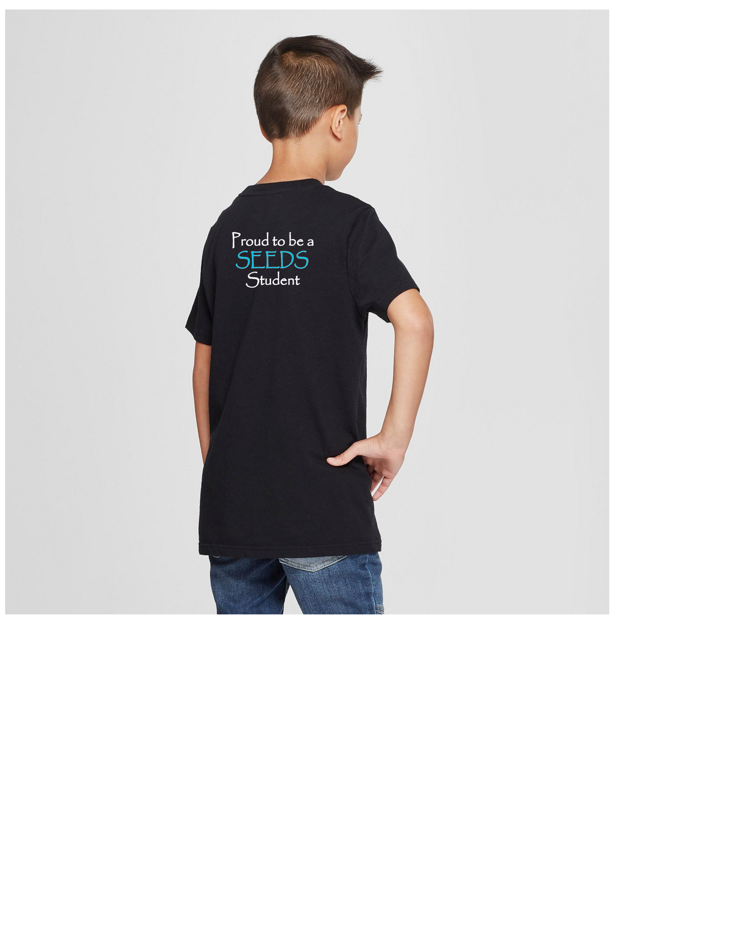 Seeds Academy Uniform-Boys/Girls Short sleeve tshirt (black)