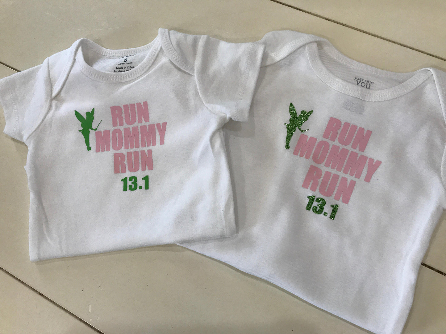 Tinkerbell run, baby marathon bodysuit, baby running shirt, running bodysuit,run mommy run, run disney, disney marathon,gift for runners