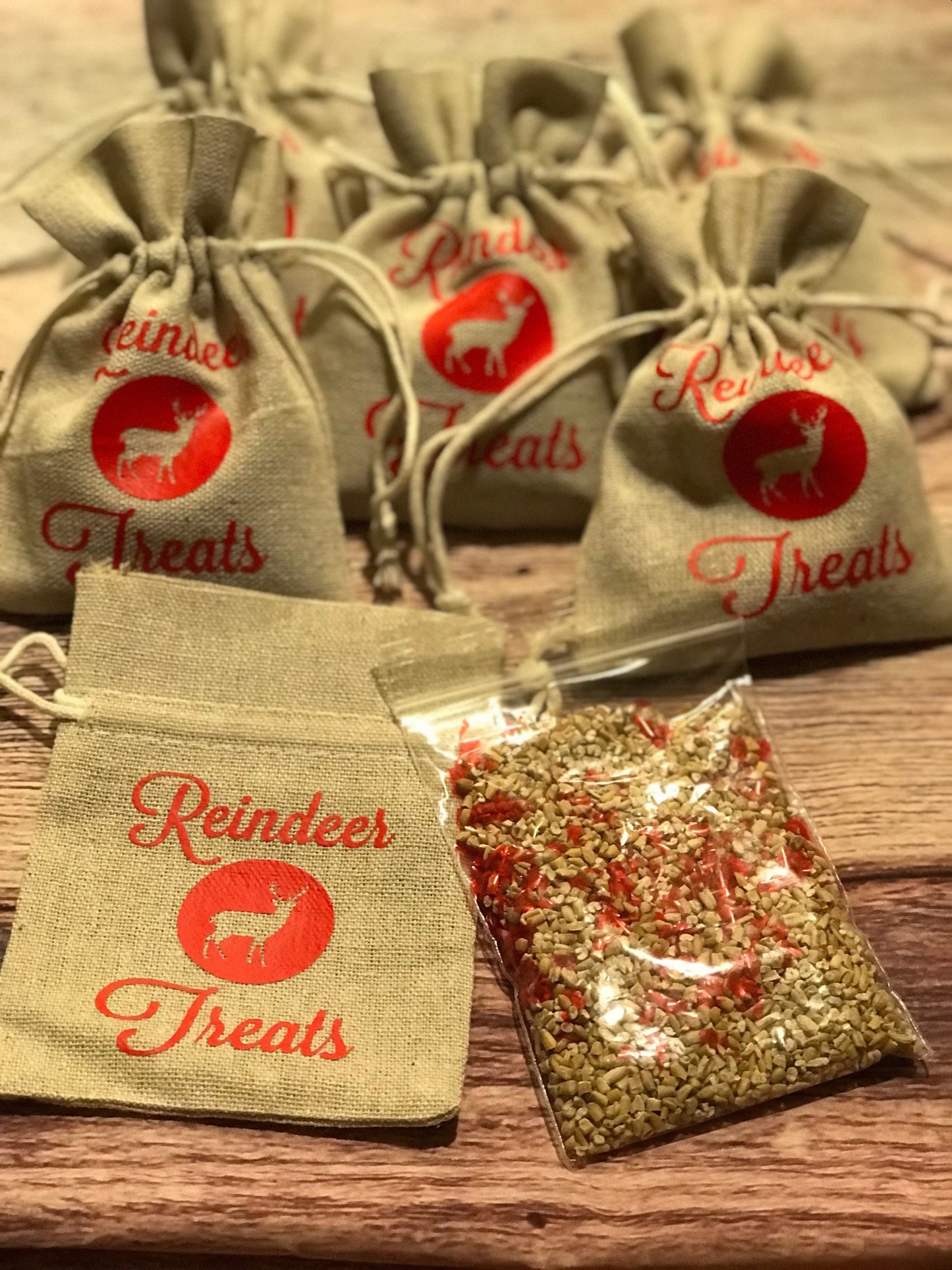 Reindeer food, christmas snacks for reindeer, stocking stuffer, santa tracker, deer food, gift for kids,cookies for santa, secret santa