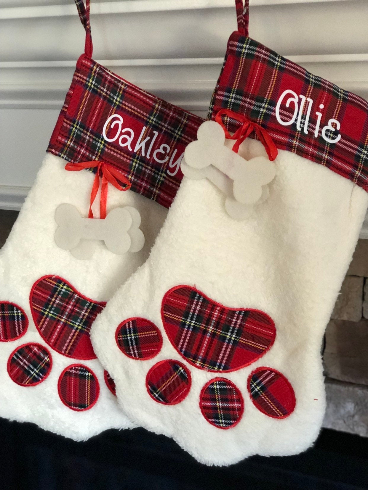 Cat and Dog pet stockings