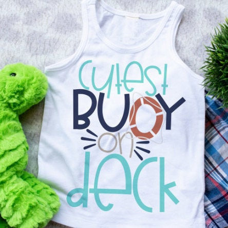 cutest buoy on deck, cruise shirt, boys cruise tank, vacation tee, disney cruise, boys tank top, ship shirt, carnival cruise,kids cruise tee