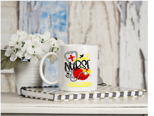 Personalized Nurse Coffee Mug