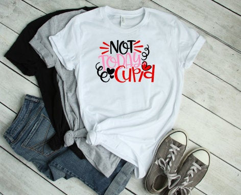 Womens valentines shirt, not today cupid, valentine shirt, anti valentines, love tee, not today satan, funny valentines shirt, single shirt
