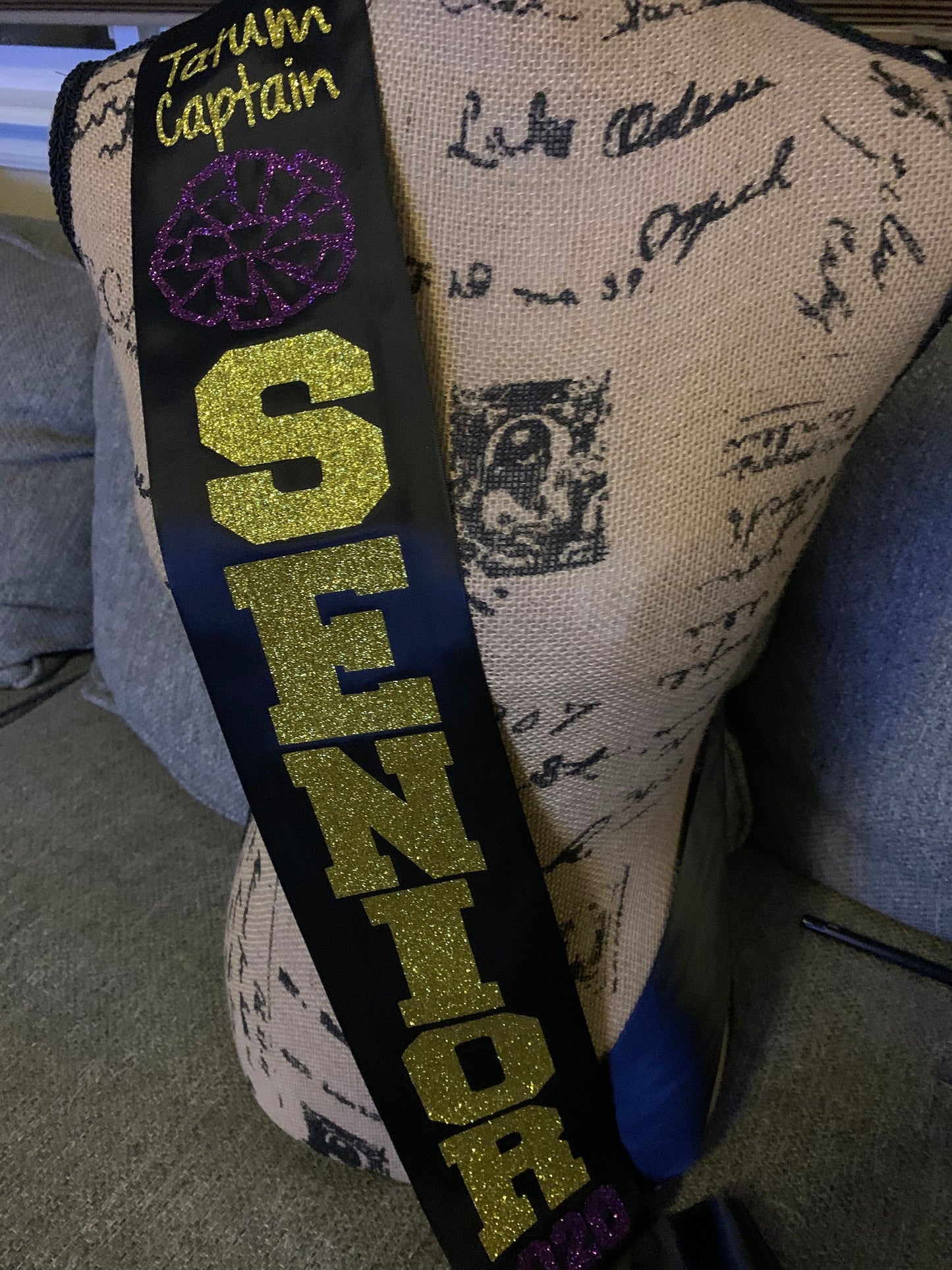 Senior sash, pom sash, pom pom, class of 2020, pom pom girl sash, homecoming sash, graduation shirt, prom queen,captain sash, bridesmaid