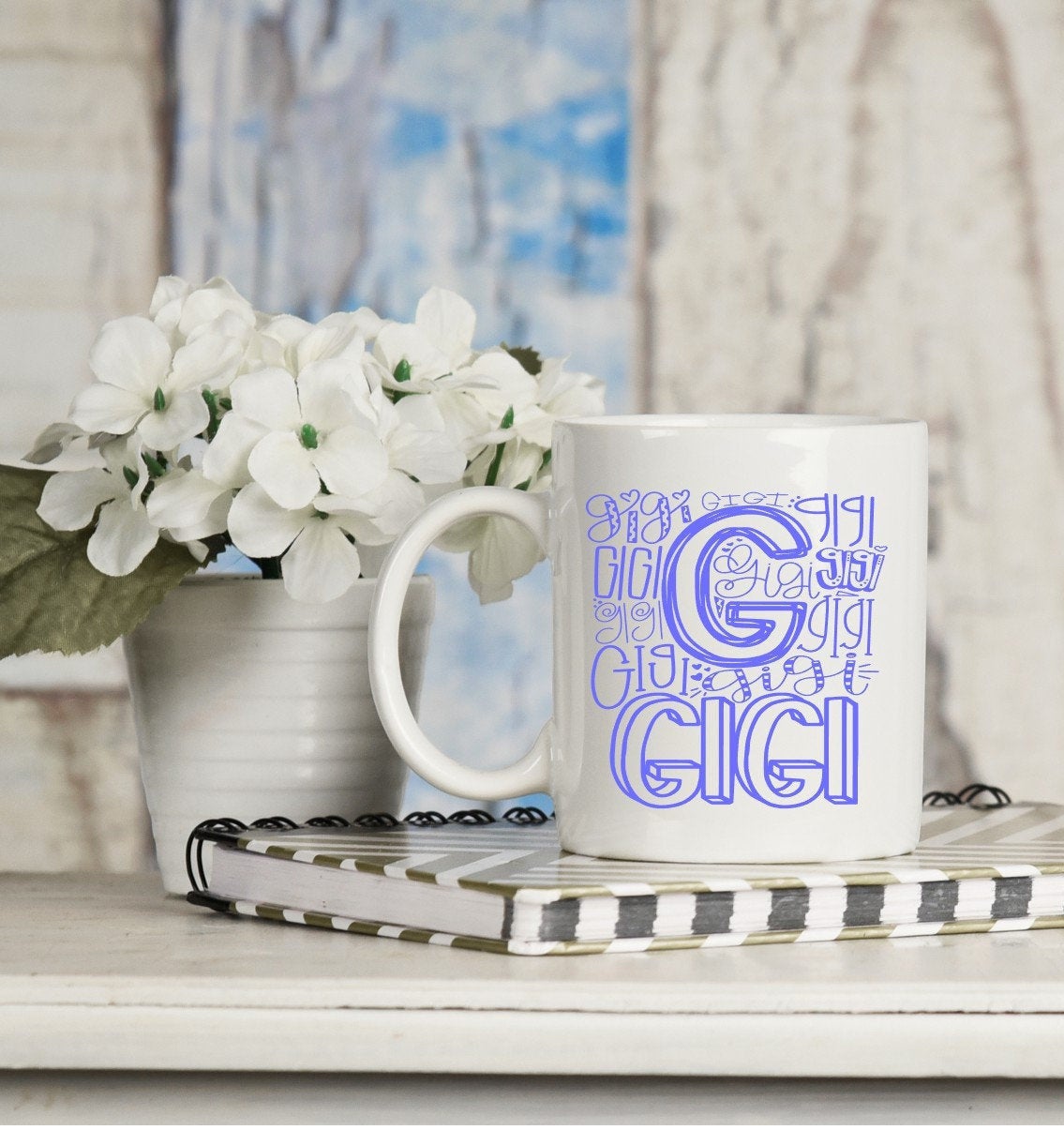 Mothers day cup, gigi cup, mom mug, mothers day gift, gift for grandma, coffee mug, typography, best gigi ever, personalized coffee cup