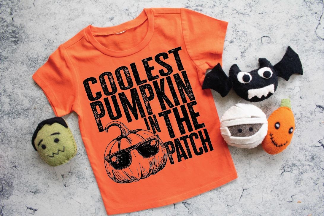 Kids Halloween shirt, coolest pumpkin, pumpkin shirt, pumpkin patch tee, boys Halloween tee, funny kids shirt, Halloween shirt, scary shirt