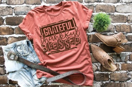 Thankful Grateful Blessed tee