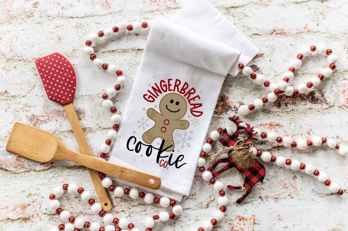 Christmas Kitchen towels- Gingerbread