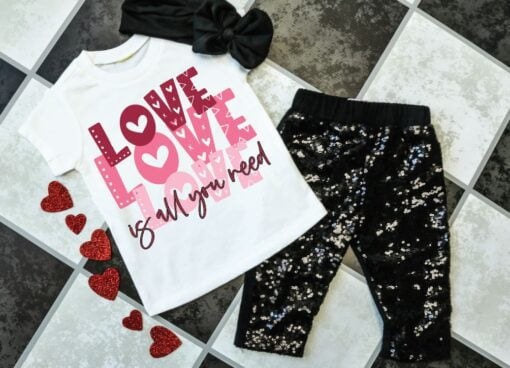 Kiids Valentines LOVE tee