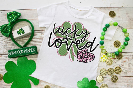 Lucky and Loved kids St Patricks day tee