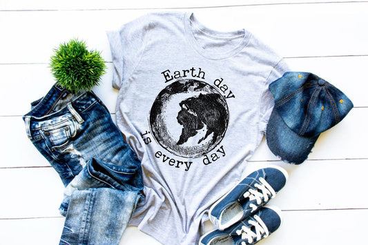 Earth day every day tee, save the earth, recycle shirt, green tee, environment shirt, Mother Earth, love your earth, save the seas, turtle