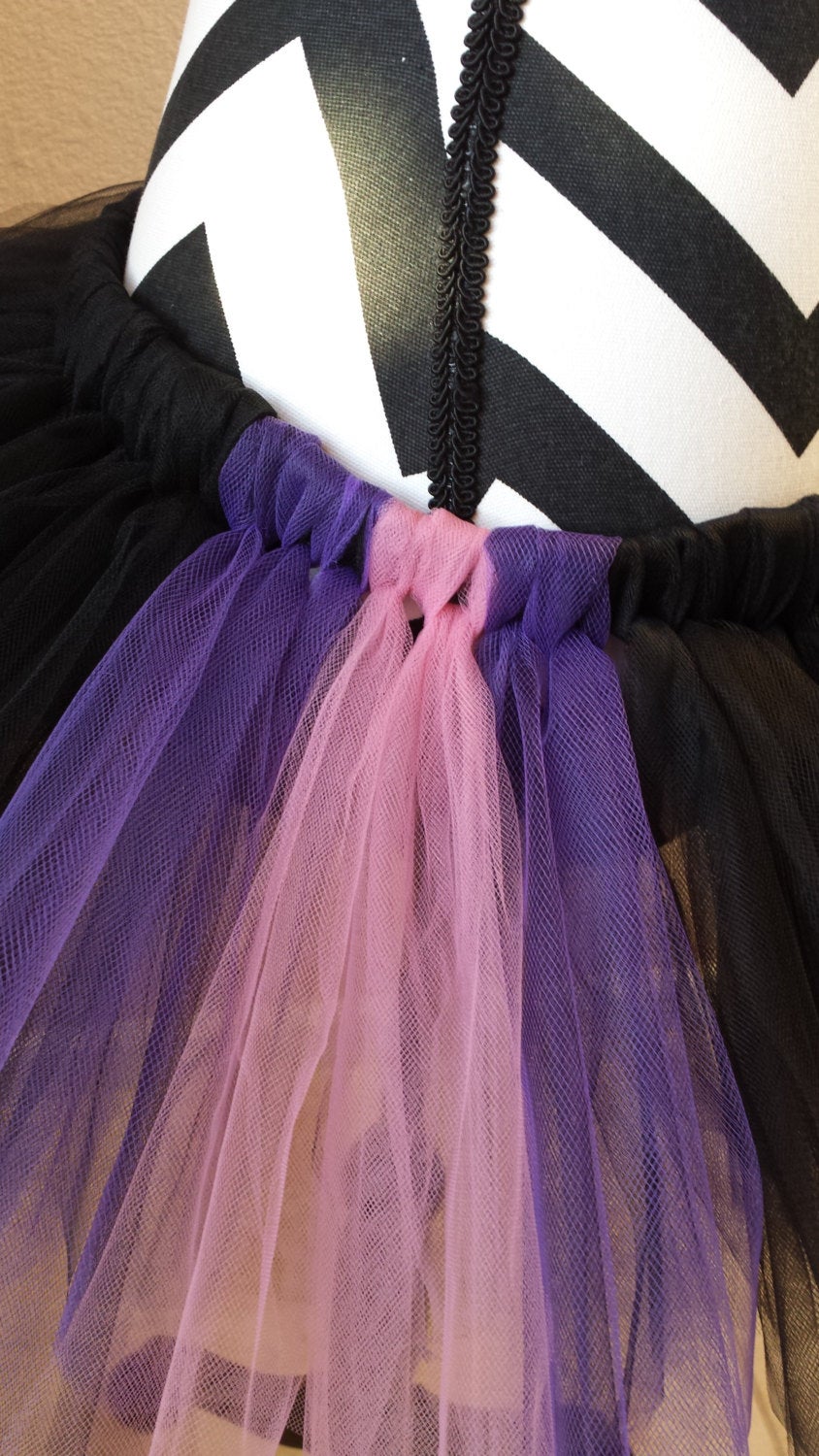 Halloween tutu, Maleficent tutu, running tutu, halloween costume, Ursula, adult tutu, black and purple tutu, running skirt, marathon skirt