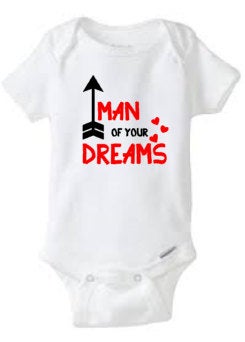 Valentines shirt, boy valentines, man of your dreams shirt, kids valentines shirt, valentines onesie, funny kids shirt, heartbreaker shirt