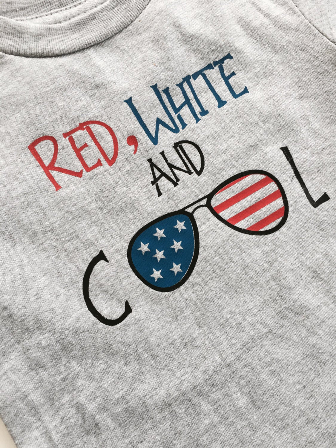 Red white and cool 4th of July tee