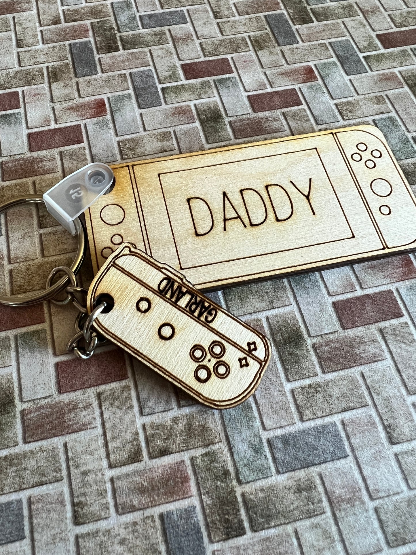 Daddy gaming keychain