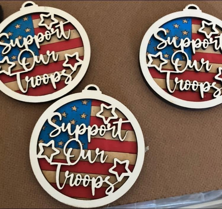 Support our Troops Military Ornament