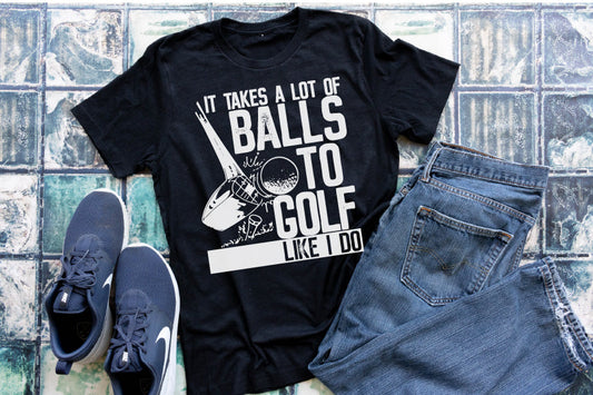 Funny mens golf tee