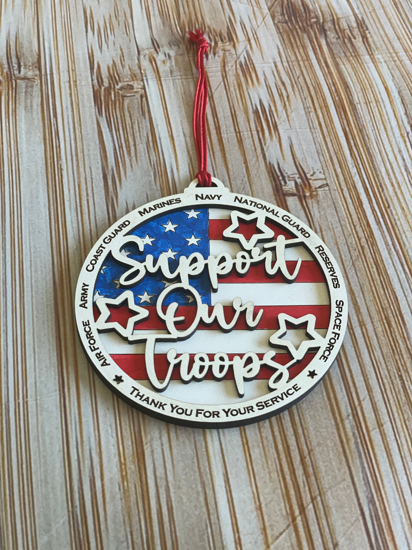 Support our Troops Military Ornament