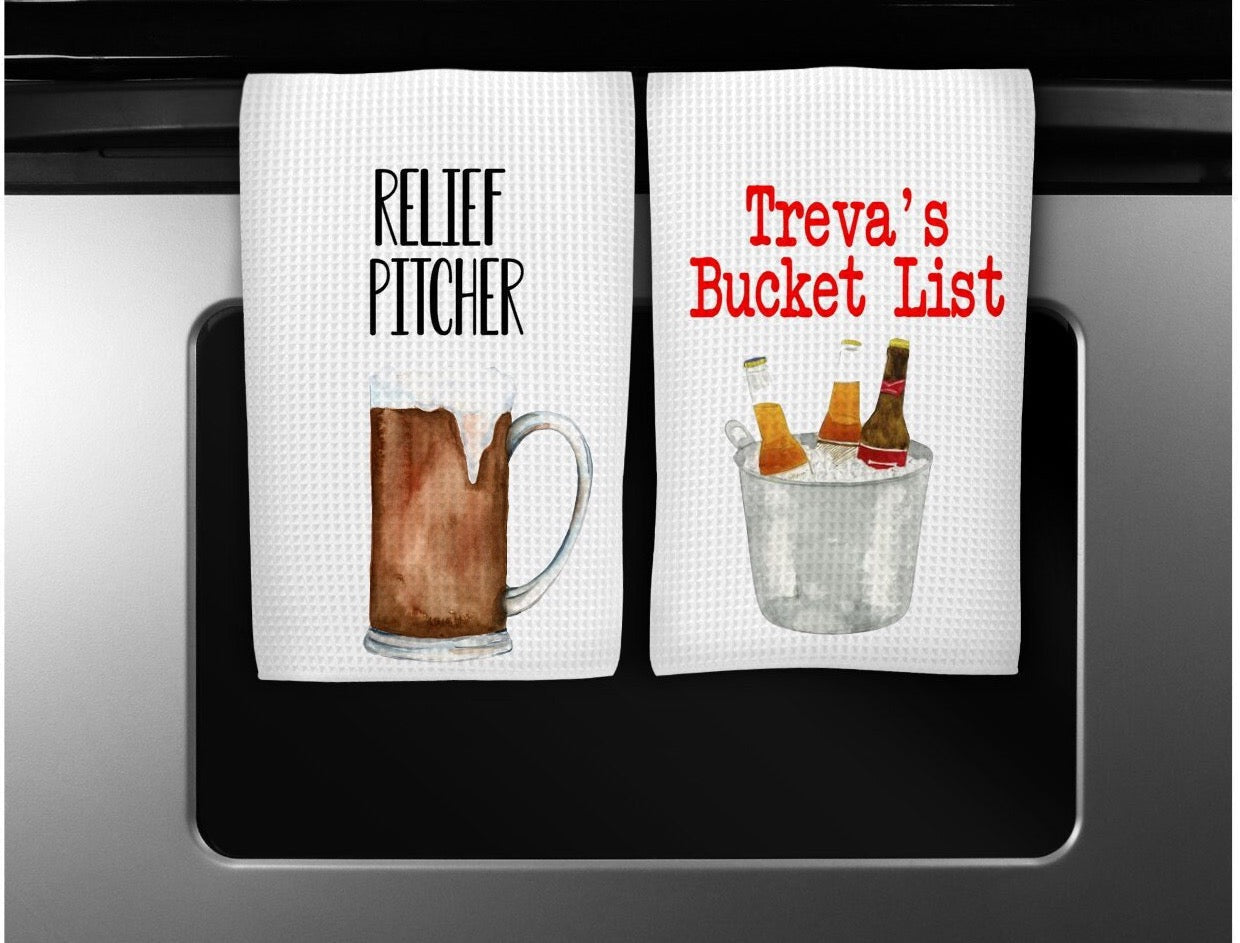 Personalized Beer towels