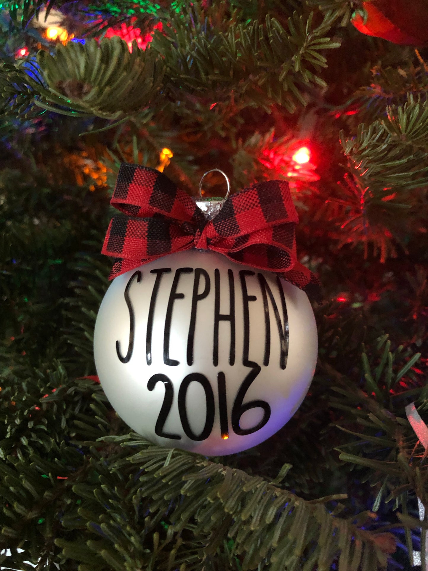 Personalized name ornament