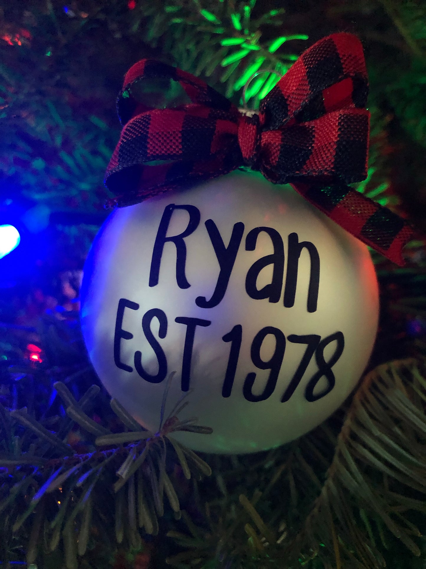 Personalized name ornament