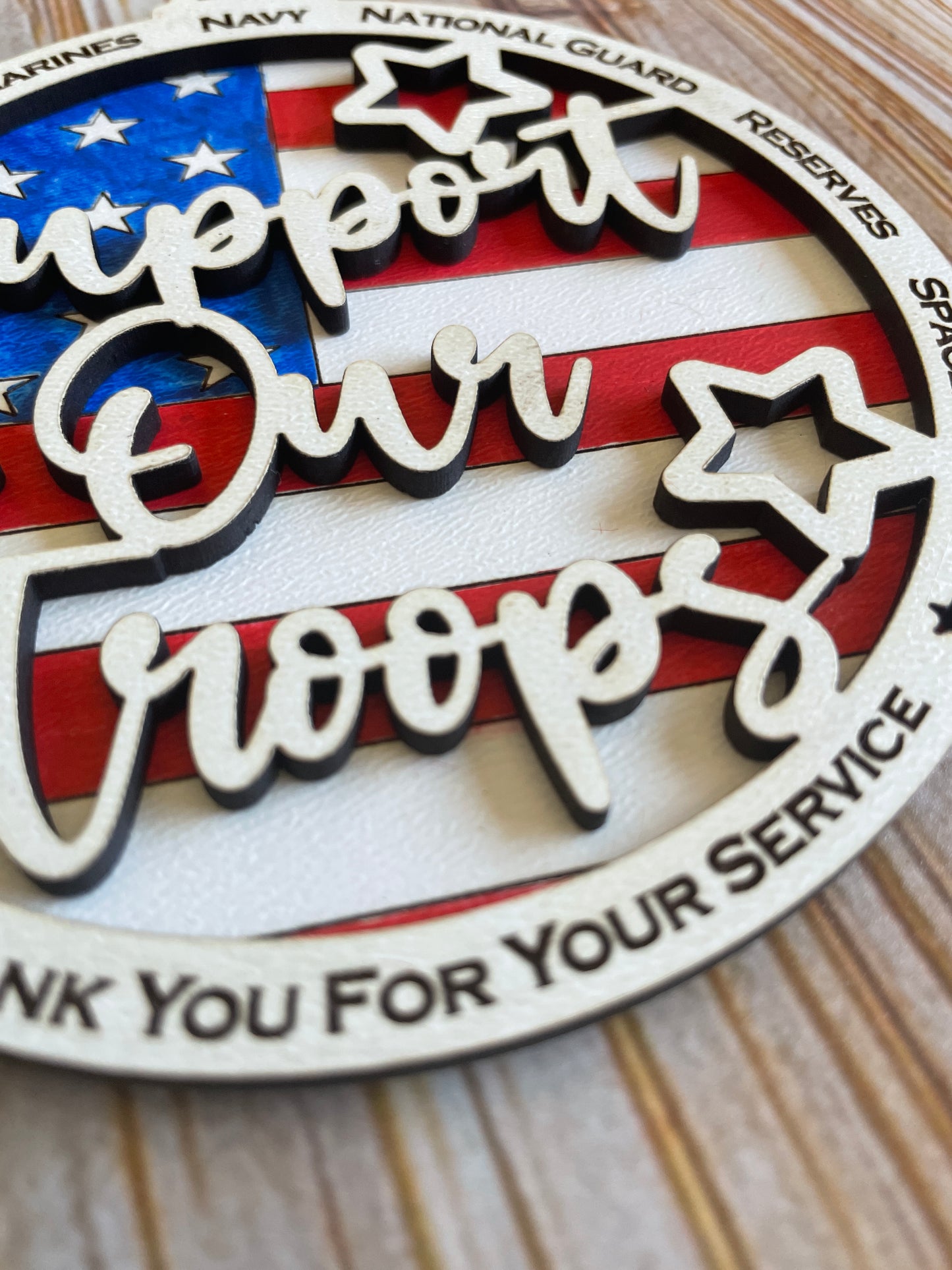 Support our Troops Military Ornament